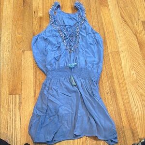 BECCA Blue Halter Dress
